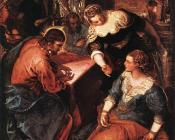 雅格布 罗布斯提 丁托列托 : Christ in the House of Martha and Mary